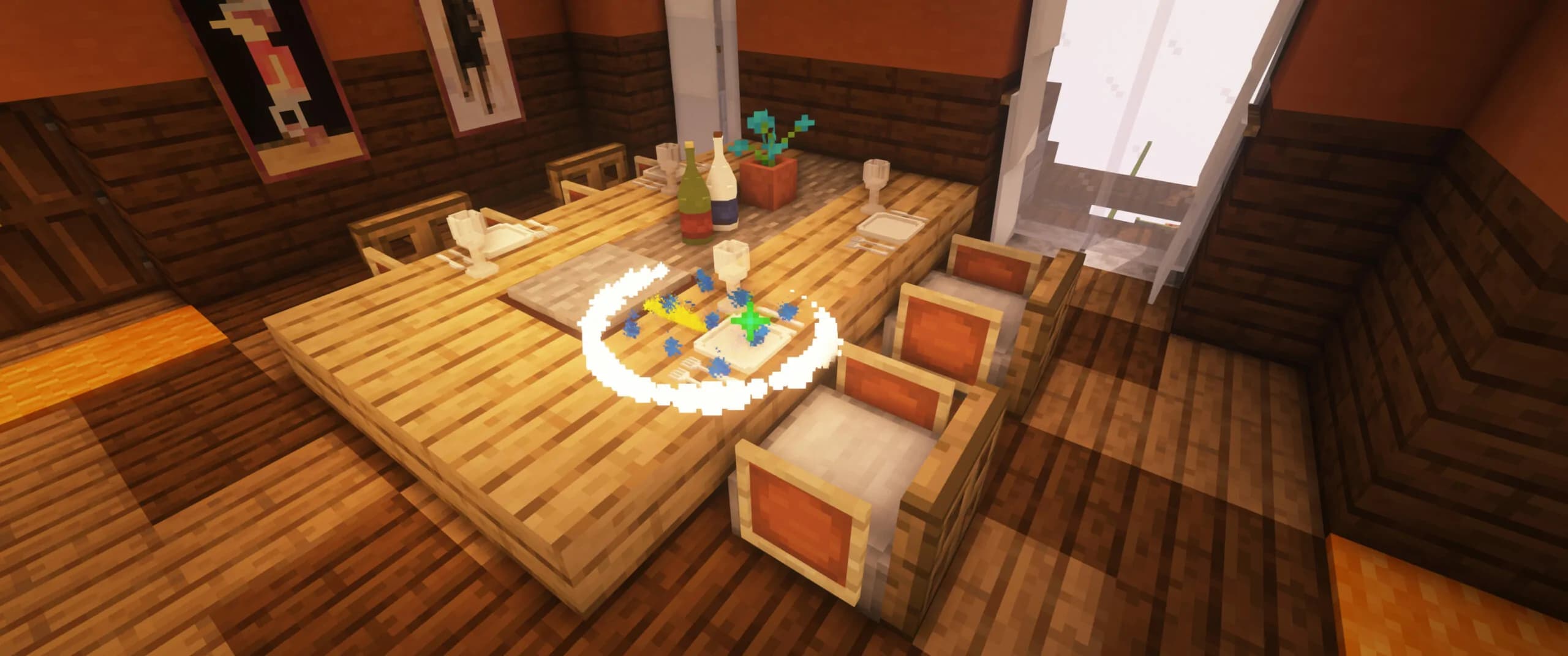 Minecraft Screenshot showing the 3D Models of the Datapack