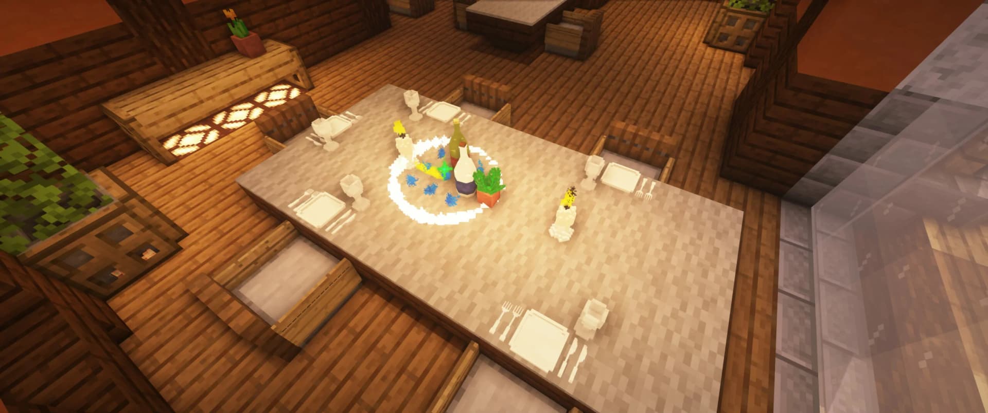 Minecraft Screenshot showing the 3D Models of the Datapack