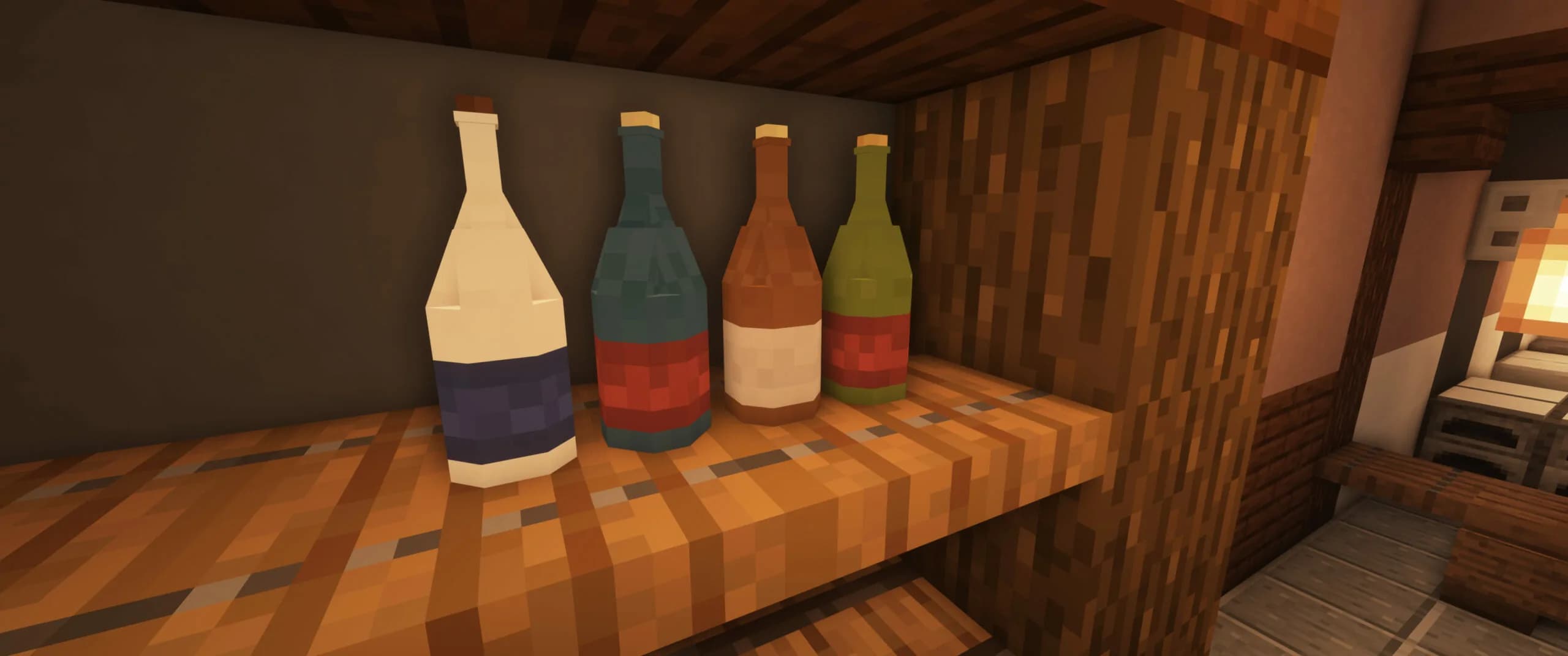 Minecraft Screenshot showing the 3D Models of the Datapack