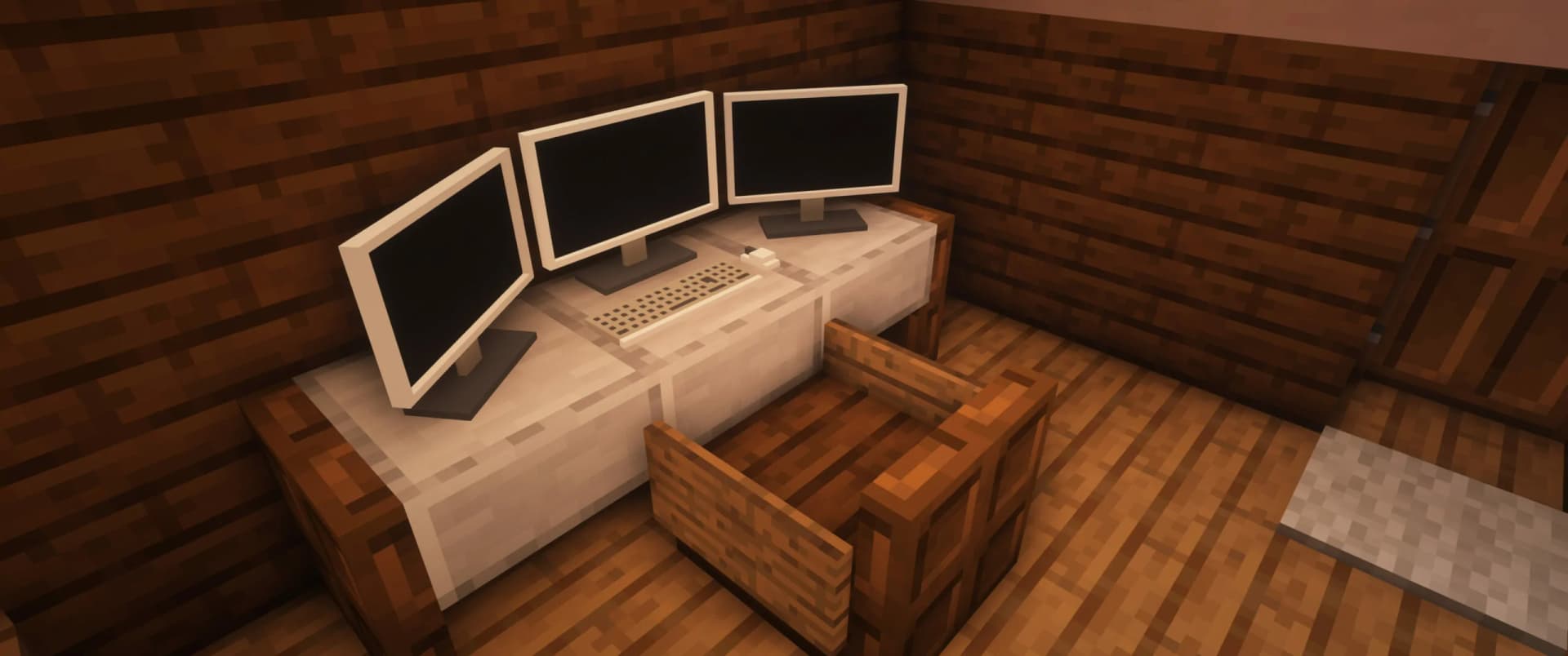 Minecraft Screenshot showing the 3D Models of the Datapack
